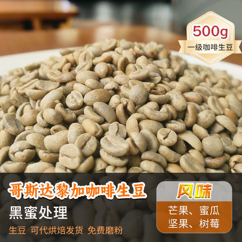哥斯达黎加黑蜜处理咖啡生豆定制烘焙磨粉2026新产季生豆 500g