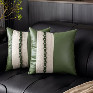 橄榄绿色系轻奢抱枕套 欧美ins风高工精品沙发靠枕别墅豪宅靠垫套