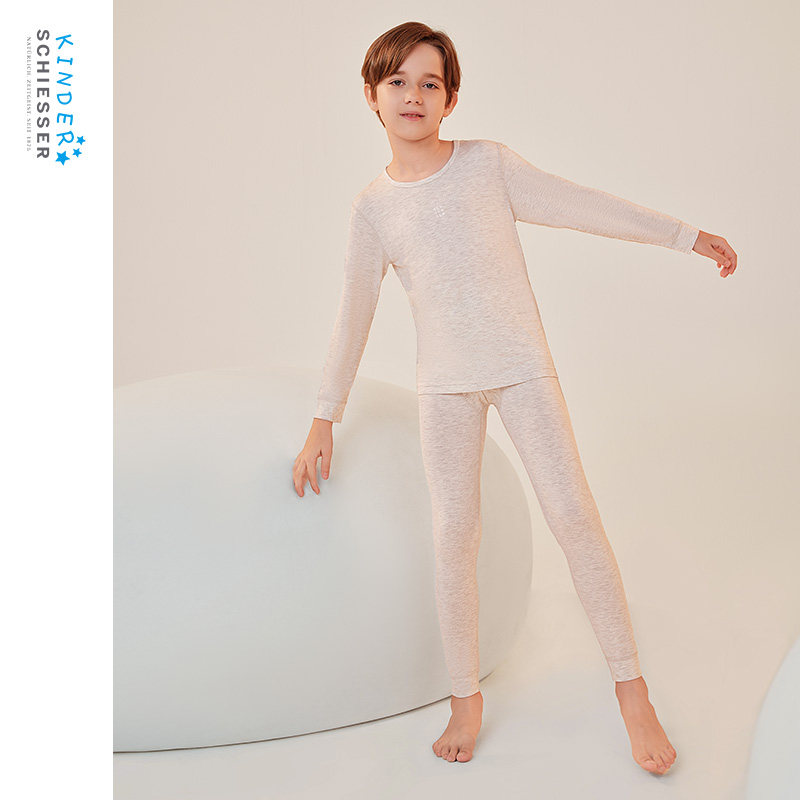 舒雅男童莫代尔保暖内衣套装