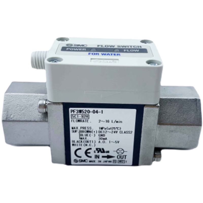 SMC数字式流量开关 PF3W520-04-1 1N 2 2N 2T-X128 水用 3色显示