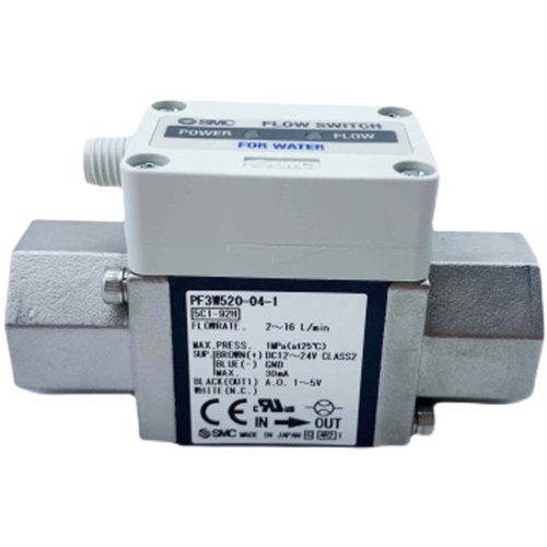 SMC数字式流量开关 PF3W520-04-1 1N 2 2N 2T-X128 水用 3色显示