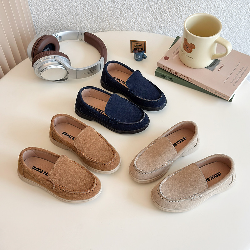 儿童洋气一脚蹬单鞋2025春秋季新款男童休闲鞋宝宝软底百搭豆豆鞋,童鞋/婴儿鞋/亲子鞋,皮鞋,淘宝优惠券,粉丝福利购,淘宝优惠卷