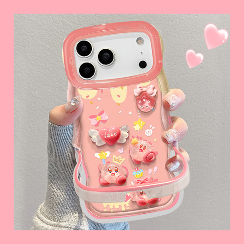 适用于苹果17promax手机壳新款iPhone16星之卡比15plus透明14/13隐形双支架一体软硅胶12创意11全包保护套xs