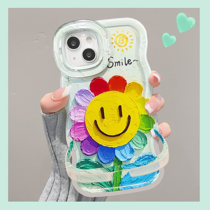 适用全型号太阳花双支架手机壳