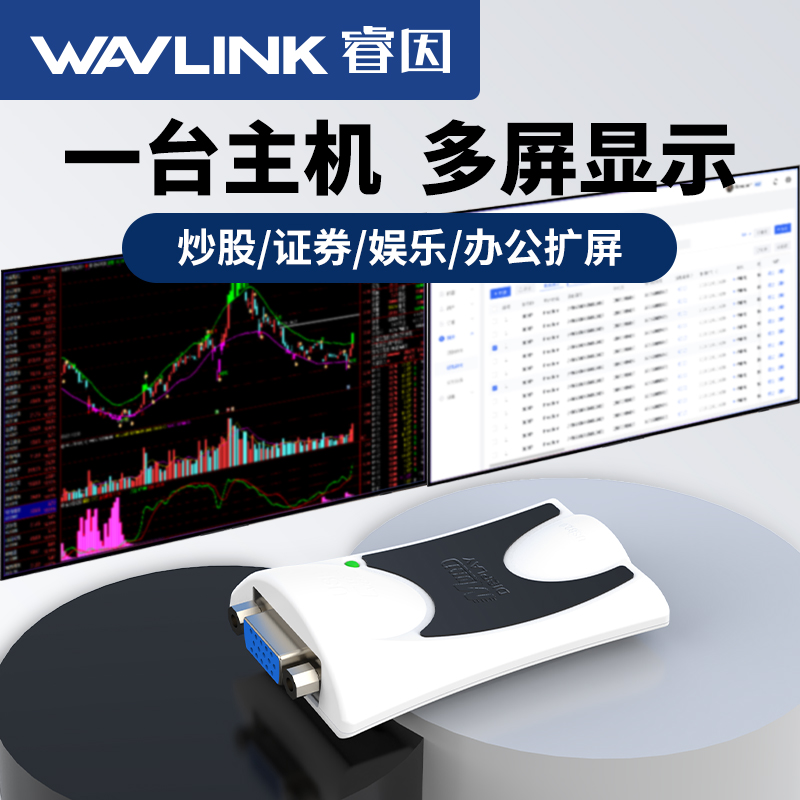 外置显卡电脑多屏炒股办公分屏器