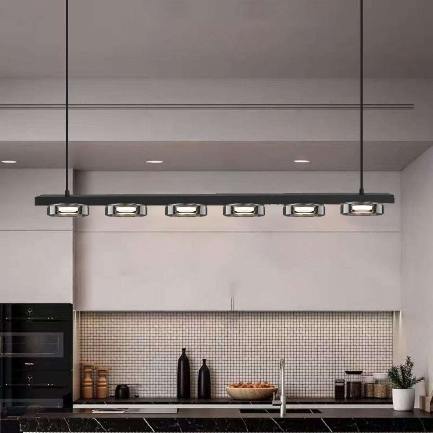 弗莱顿餐厅灯现代简约长条吊灯