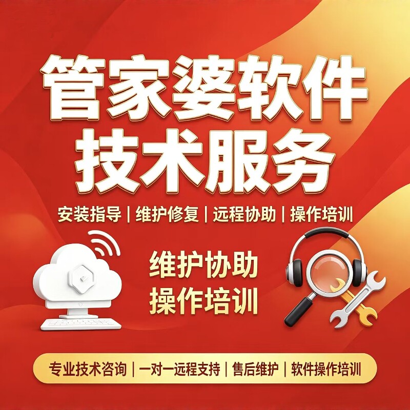 管家婆软件技术远程服务工财贸 财务软件配套用品
