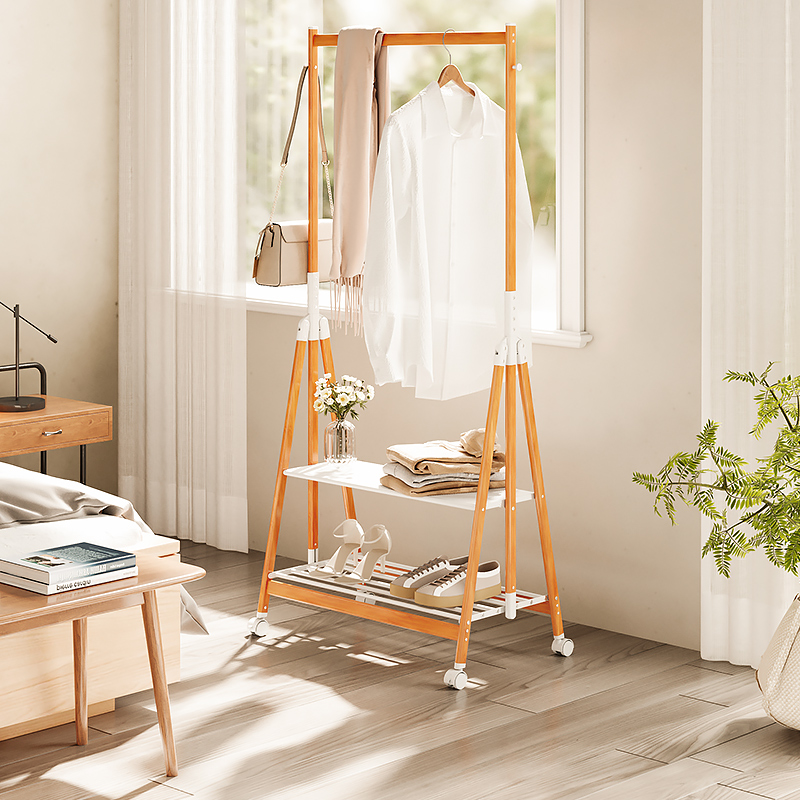 格美居晾衣架落地折叠卧室挂衣架