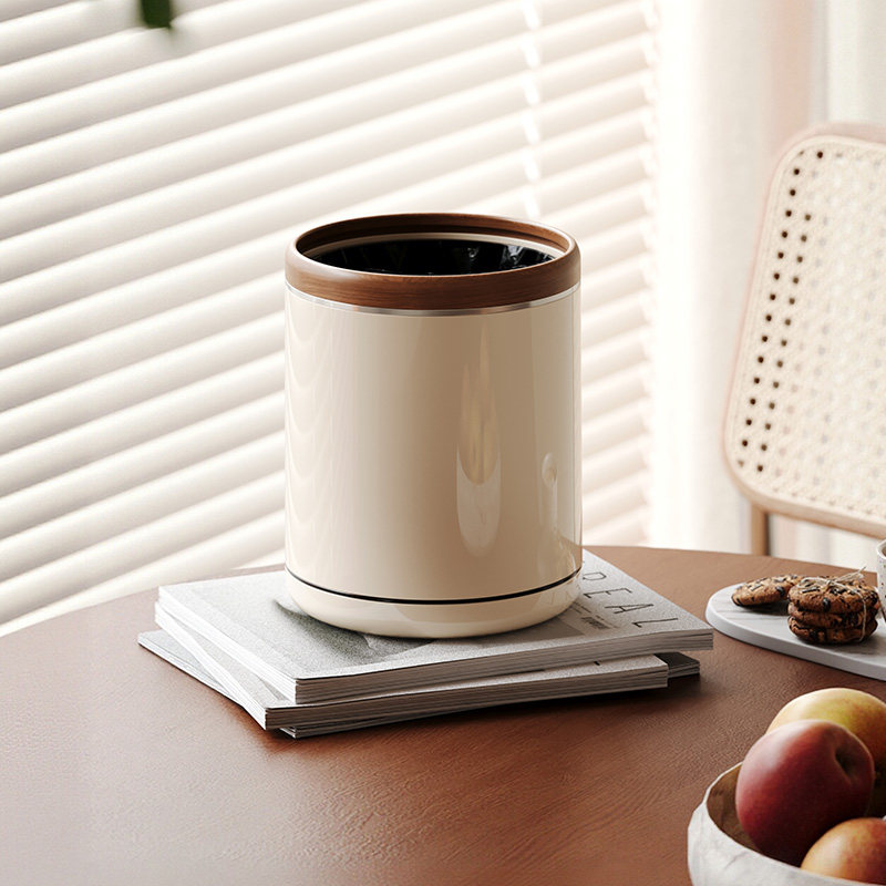格美居桌面垃圾桶加厚高颜值家用桌上办公室高档2025新款迷你纸篓