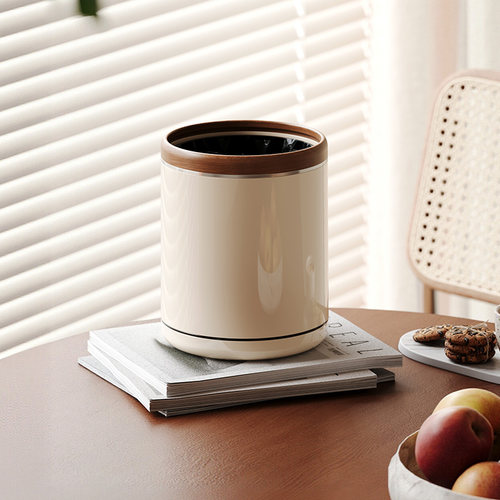 格美居桌面垃圾桶加厚高颜值家用桌上办公室高档2025新款迷你纸篓