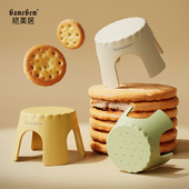 格美居饼干 干小凳子家用矮凳门口可叠放换鞋 凳浴室防滑小板凳踩