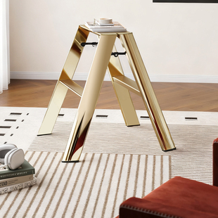 格美居家用梯子加厚铝合金折叠梯设计款礼盒送礼人字梯轻奢装饰梯