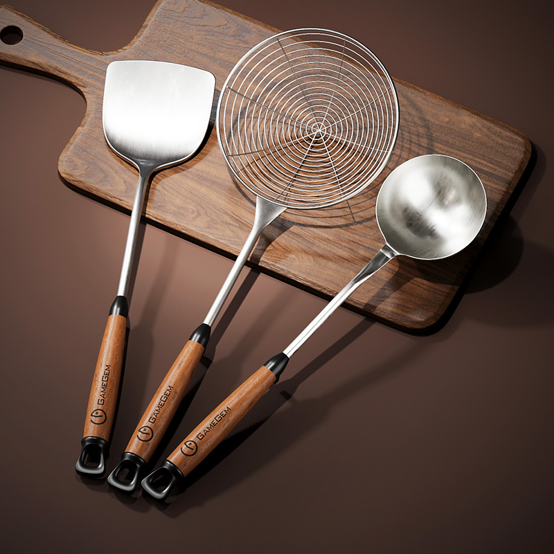 食品级不锈钢锅铲汤勺漏勺套装