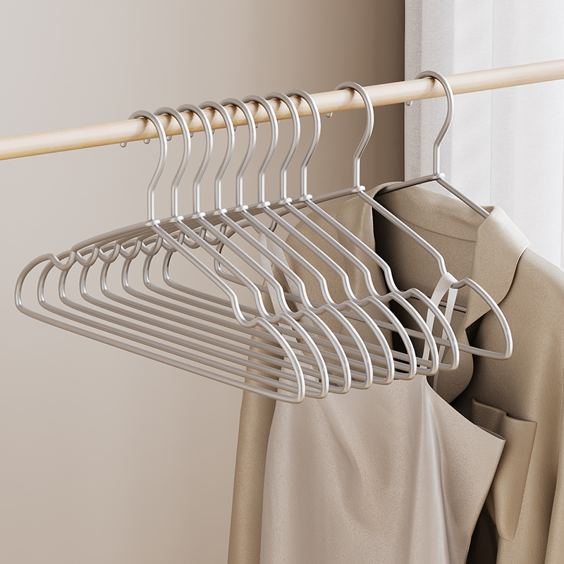 格美居衣架太空铝合金挂衣架家用无痕防滑晾衣架晒衣服收纳衣架子