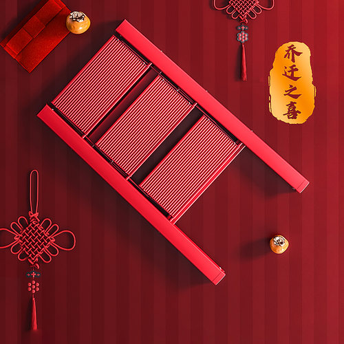 格美居梯子家用折叠加厚铝合金