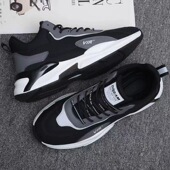 皮面运动鞋 休闲跑步鞋 时尚 2023秋冬新款 透气潮鞋 男士 韩版 子男 男鞋