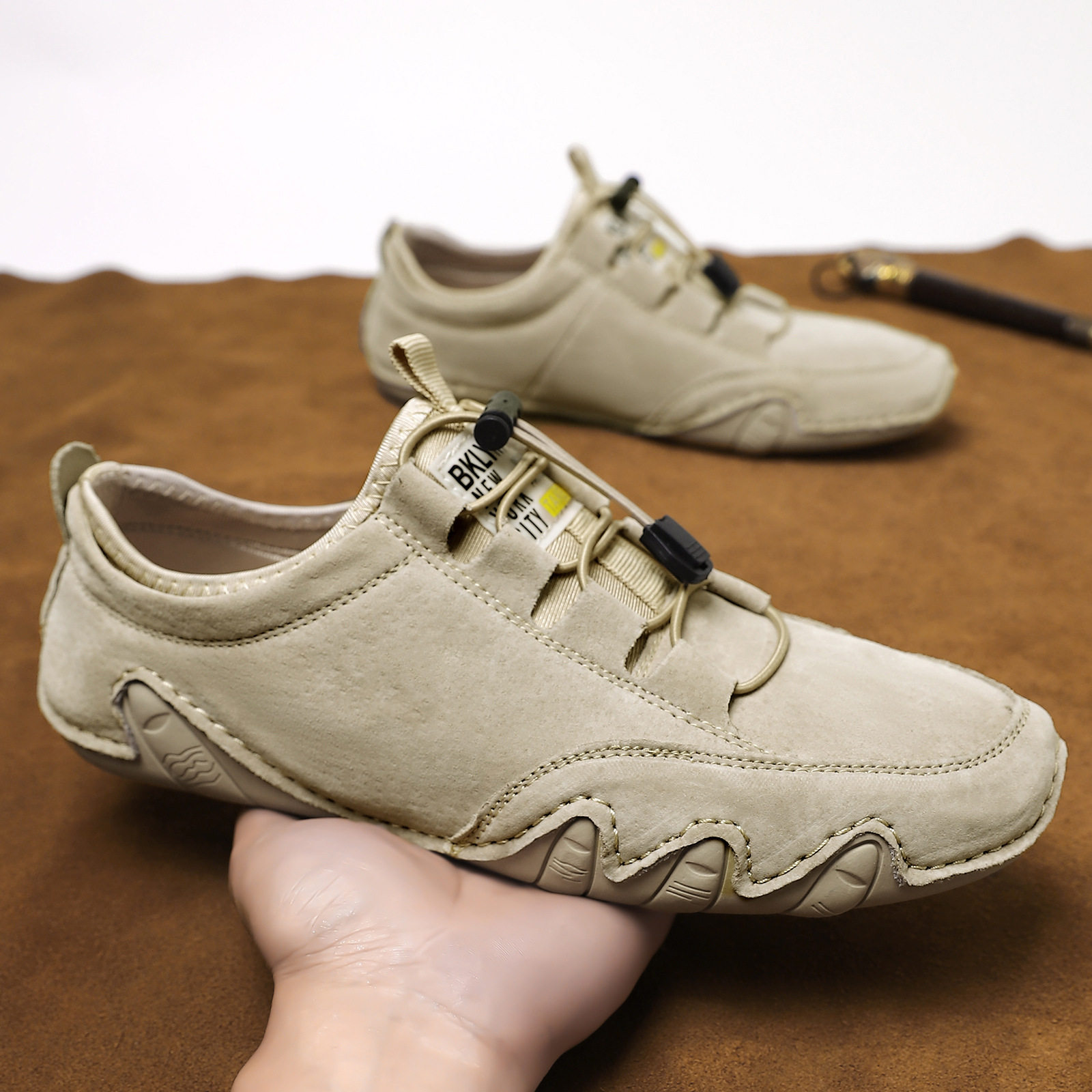 2024年爆款八爪鱼男鞋透气男士休闲皮鞋豆豆鞋大码运动潮鞋子,流行男鞋,乐福鞋（豆豆鞋）,淘宝优惠券,粉丝福利购,淘宝优惠卷