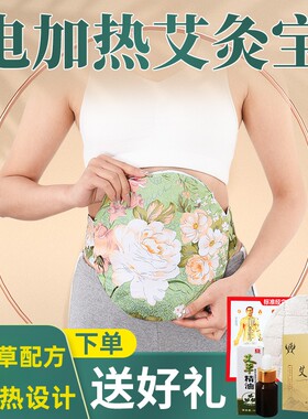艾灸宝电加热家用暖宫神器艾绒草肚子理疗包热敷袋艾宝腰带熏蒸仪