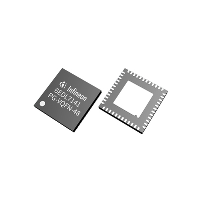 6EDL7141XUMA1电源芯片IC GATE DRVR HALF-BRIDGE 48VFQFN