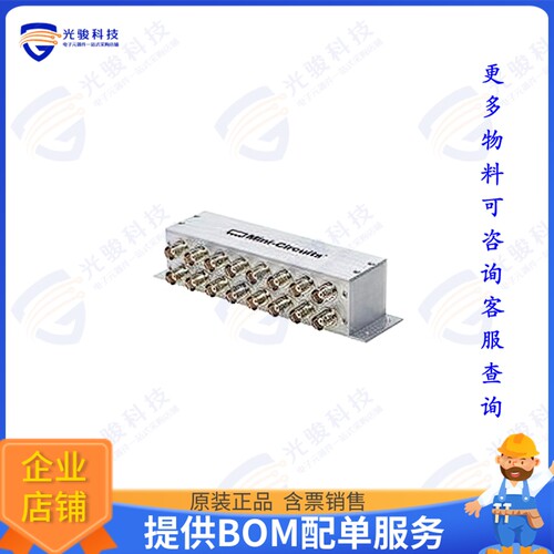 ZFSC-16-12+ 射频元件PWR SPLTR CMBD / BNC / ROHS