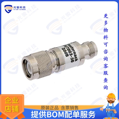 PE7003-30 射频元件30 dB Fixed Attenuator, TNC Male