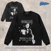 杰克和罗丝 进口数码 直喷重磅纯棉短宽boxy短袖 notsexx 长袖 t恤男