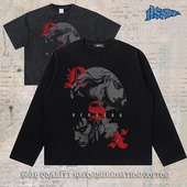 长袖 notsexx t恤男 直喷260g纯棉美式 短宽boxy短袖 剑风传奇2 数码