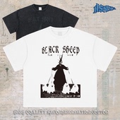 害群之马 进口数码 直喷重磅纯棉短宽boxy短袖 notsexx t恤男式