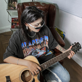 NOTSEXX四驱车水洗做旧美式 复古短袖 T恤女oversize高街上衣宽松