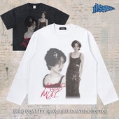 t恤男式 notsexx 直喷重磅纯棉短宽boxy短袖 长袖 致敬天后 进口数码