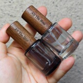 大牌香水小样分装 10ML香水瓶旅行便携空瓶子 瓶高档胡桃木盖便携式