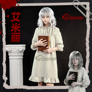 EZcosplay生化危机9安魂曲艾米丽cos睡裙战损版cosplay万圣节服装
