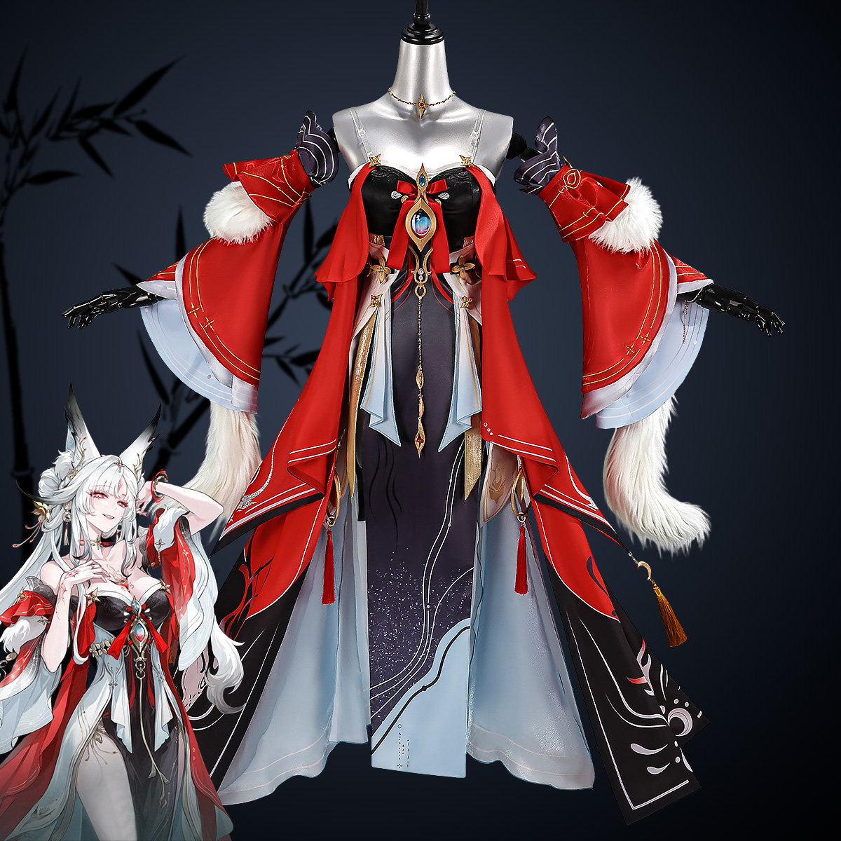 EZcosplay鸣潮心月狐C服女款