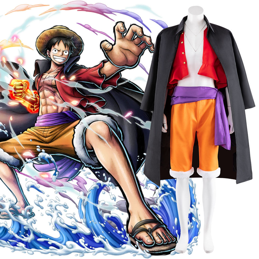 海贼王和之国鬼岛篇路飞cos服草帽团成员船长cosplay服装男万圣节