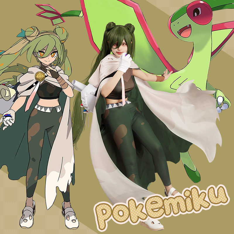 宝可梦沙漠蜻蜓初音未来cos服