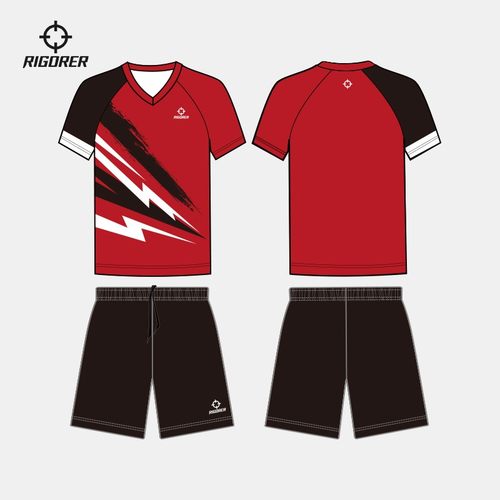 准者运动比赛队服羽毛球服套装男女款短裤网球服短袖数码印网羽服