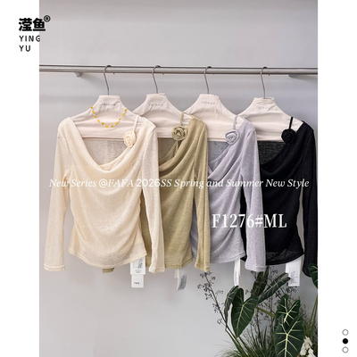 FAFAF1276大码设计感长袖上衣
