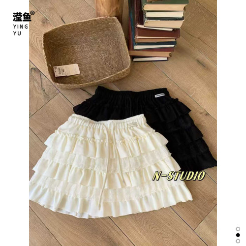 NF5371大码高腰A字半身裙女夏