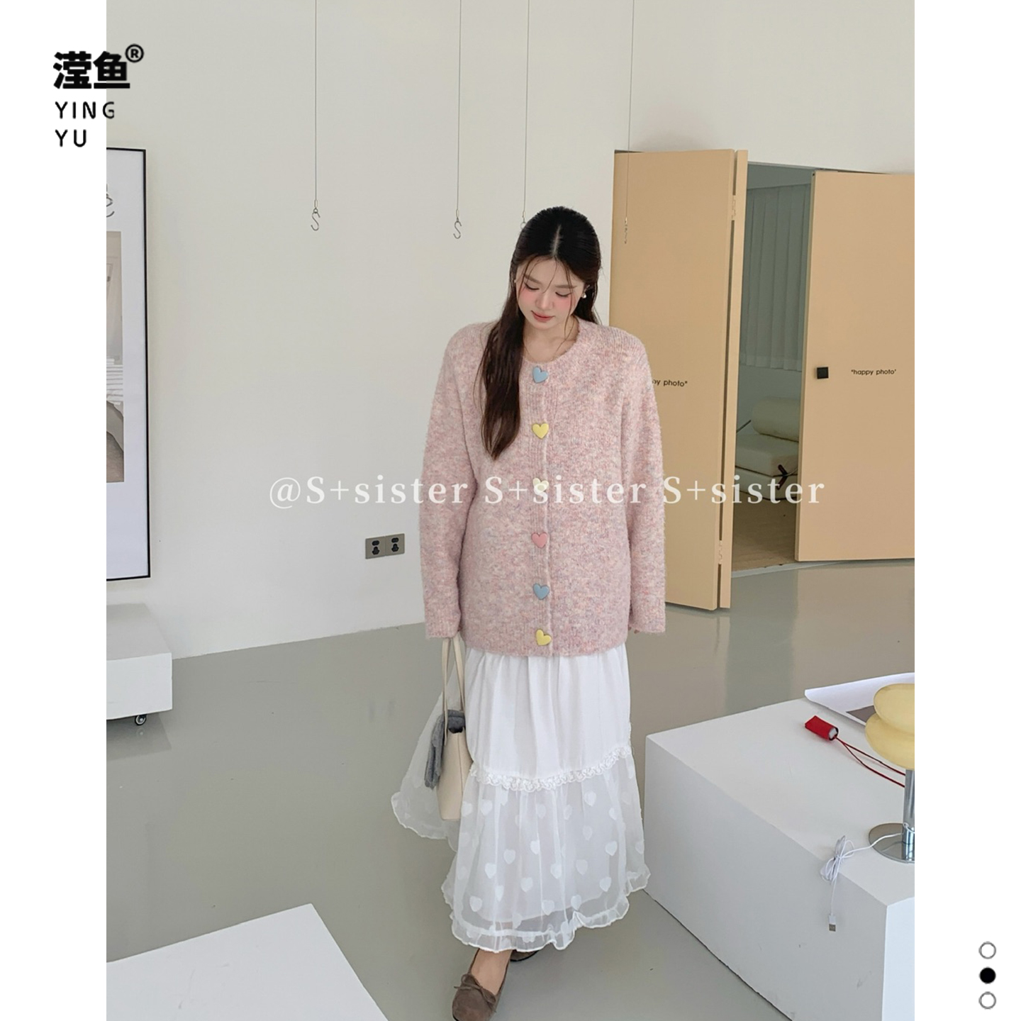 S+W1533大码女针织开衫毛衣