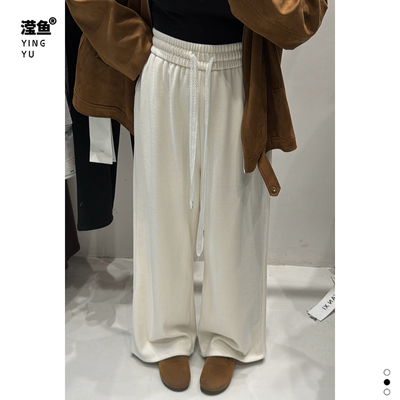 演曦Y3507大码加绒阔腿裤女