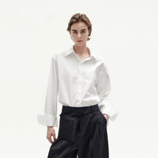 白色 ZAISHI 蓝色纯棉长袖 VEGA WANG设计师品牌 衬衫 VERSELET短诗