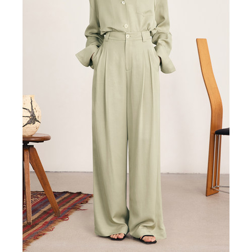 VERSELET短诗 2026夏季新品 Noella 天丝亚麻高腰阔腿裤