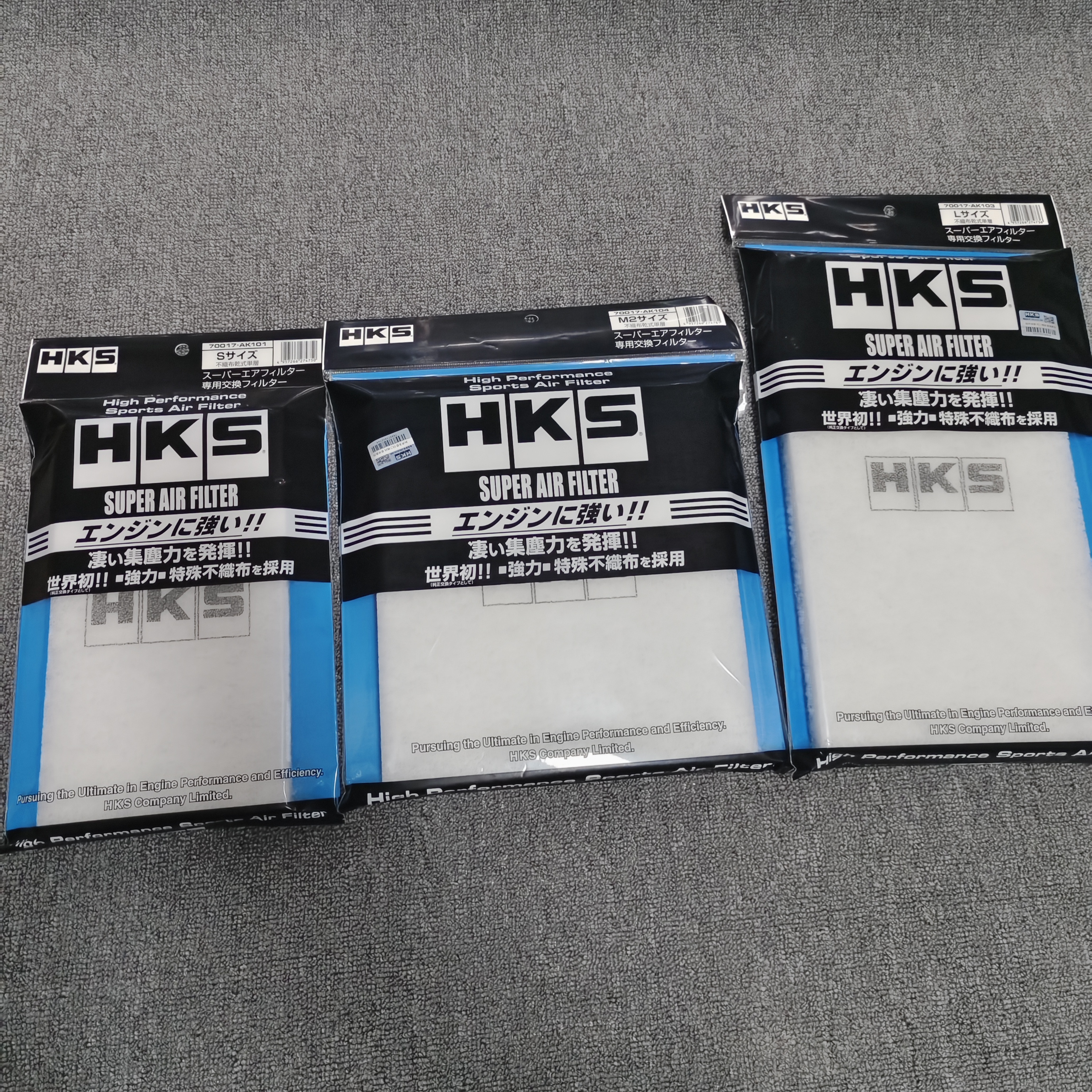 正品HKS日本高流量进气风格用新海绵替换滤芯S/M2/L号