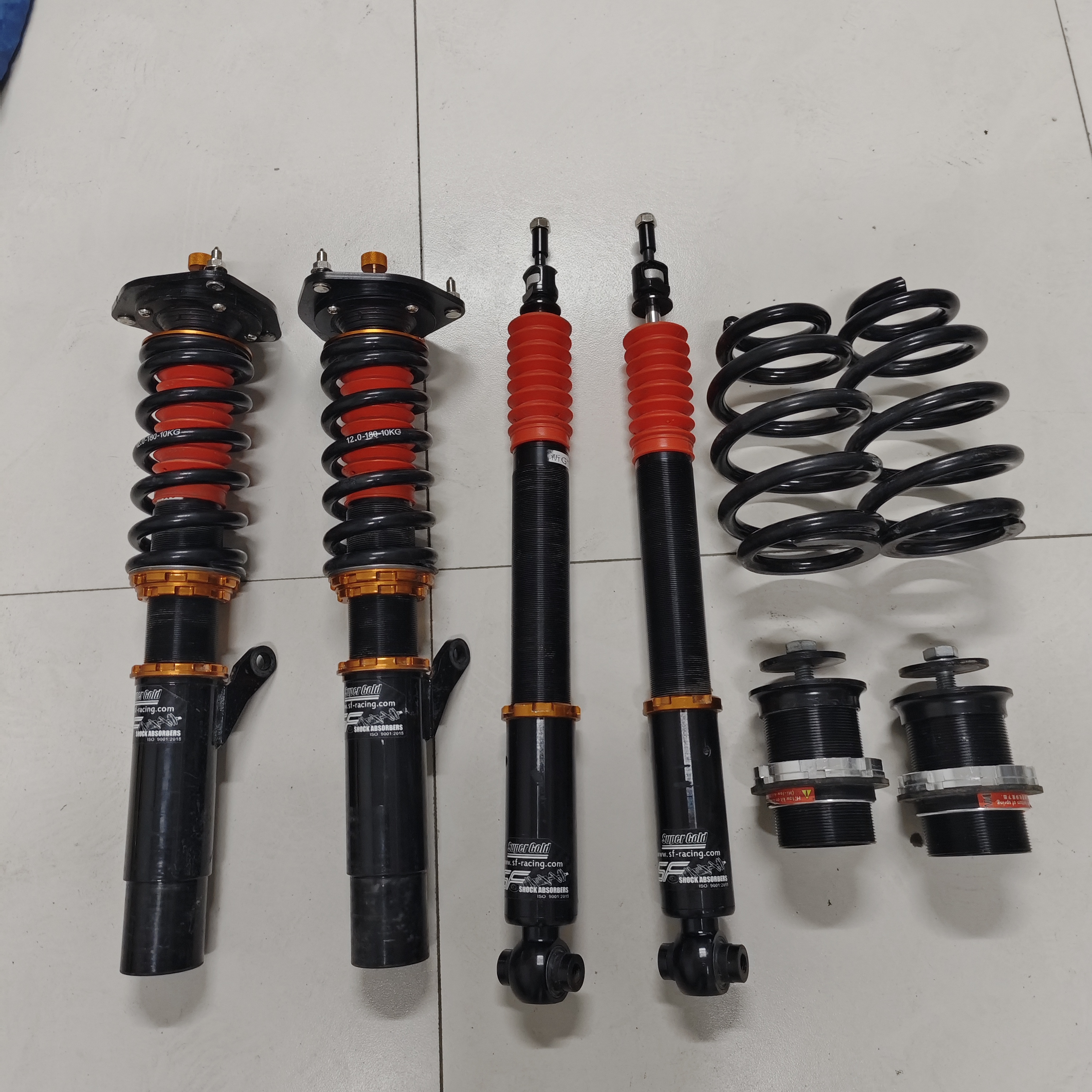 二手绞牙避震台湾SF适配大众途观L探岳柯迪亚克改装降低车身