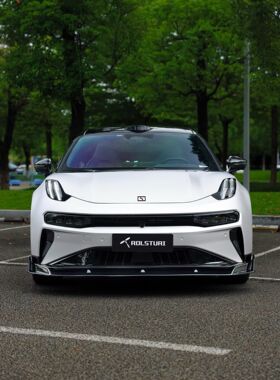 适配24-26款极氪001改装Rolsturi前唇后唇Ecturi侧裙亮黑高品质