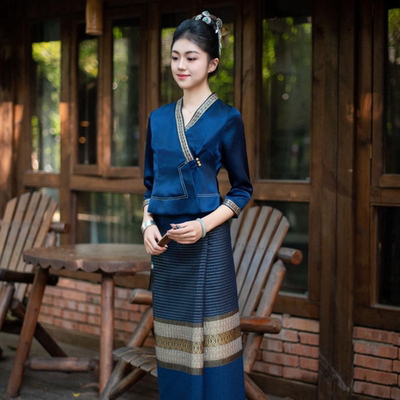 《曼腊》西双版纳民族服饰傣装穿搭气质女装民族服装复古风