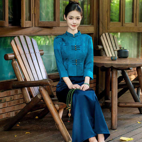 茶服工作服西双版纳泼水节