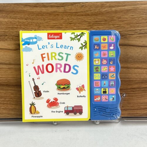 First Words纯英语儿童有声书启蒙单词玩具会说话的早教发声卡书
