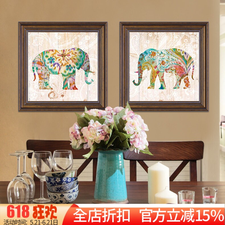 印花餐厅欧式风油画十字绣