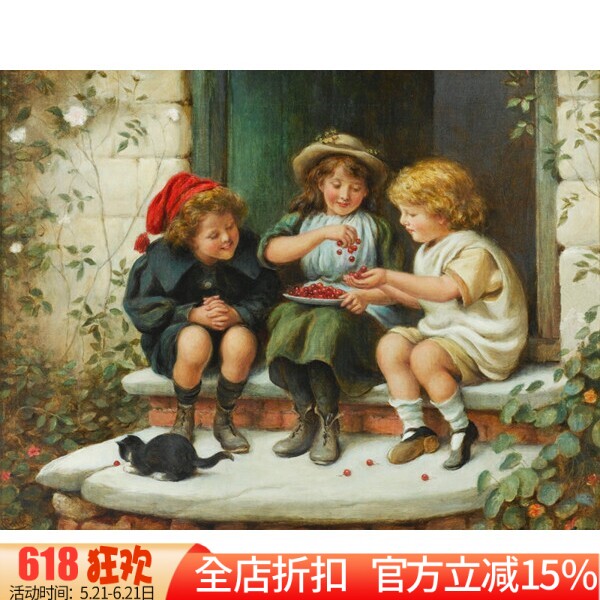包邮新款印花正品十字绣DMC纯棉